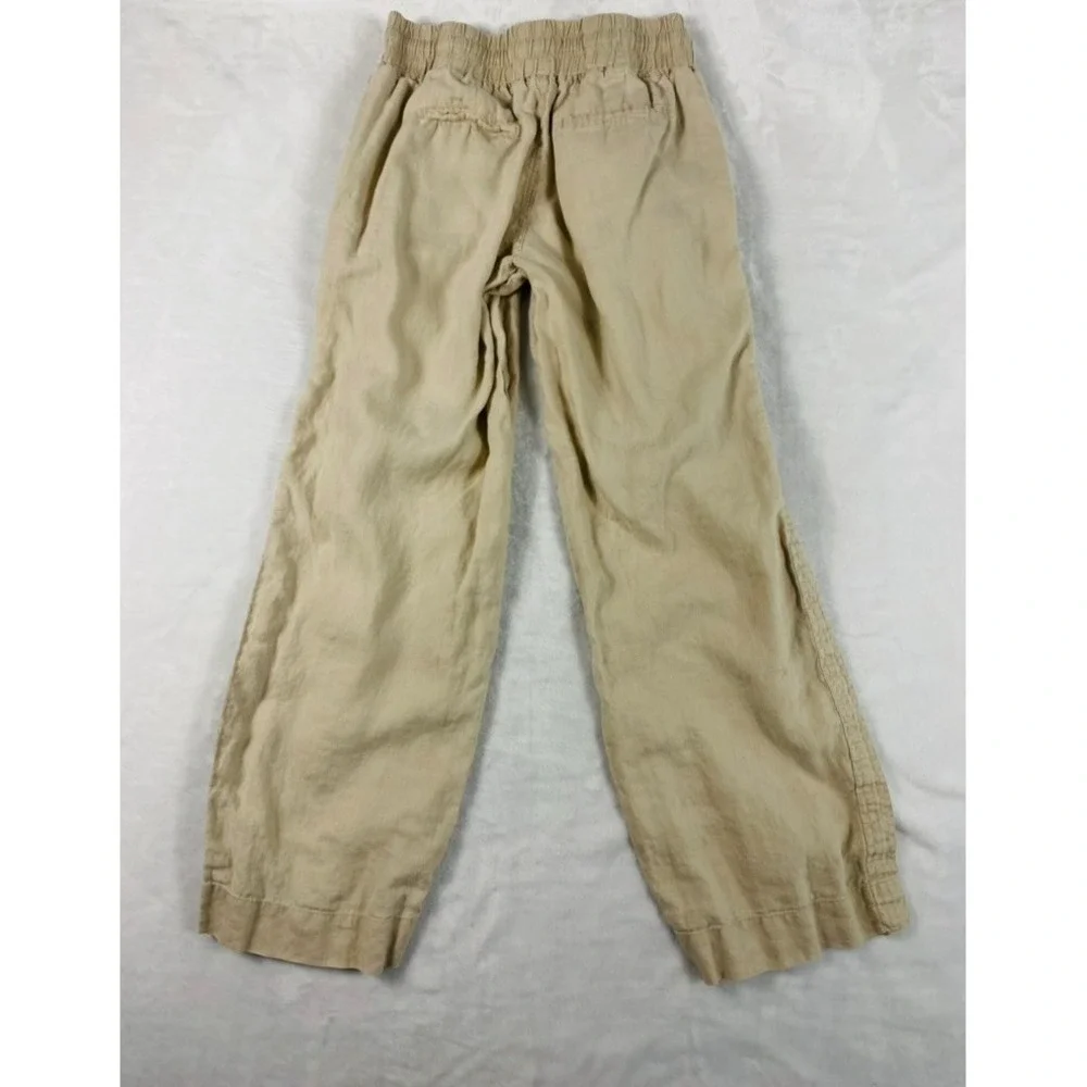 Quince European Linen Wide Leg Pant  Sz S Driftwood 100% Linen Coastal Granola